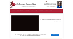 Desktop Screenshot of inessencecounselling.com